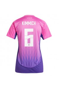 Duitsland Joshua Kimmich #6 Voetbaltruitje Uit tenue Dames EK 2024 Korte Mouw